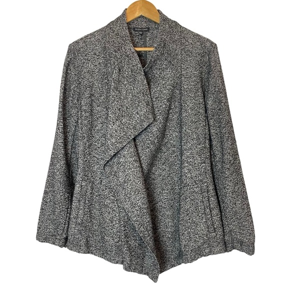 Eileen Fisher Gray Cardigan Open Waterfall Size XL - Picture 7 of 8